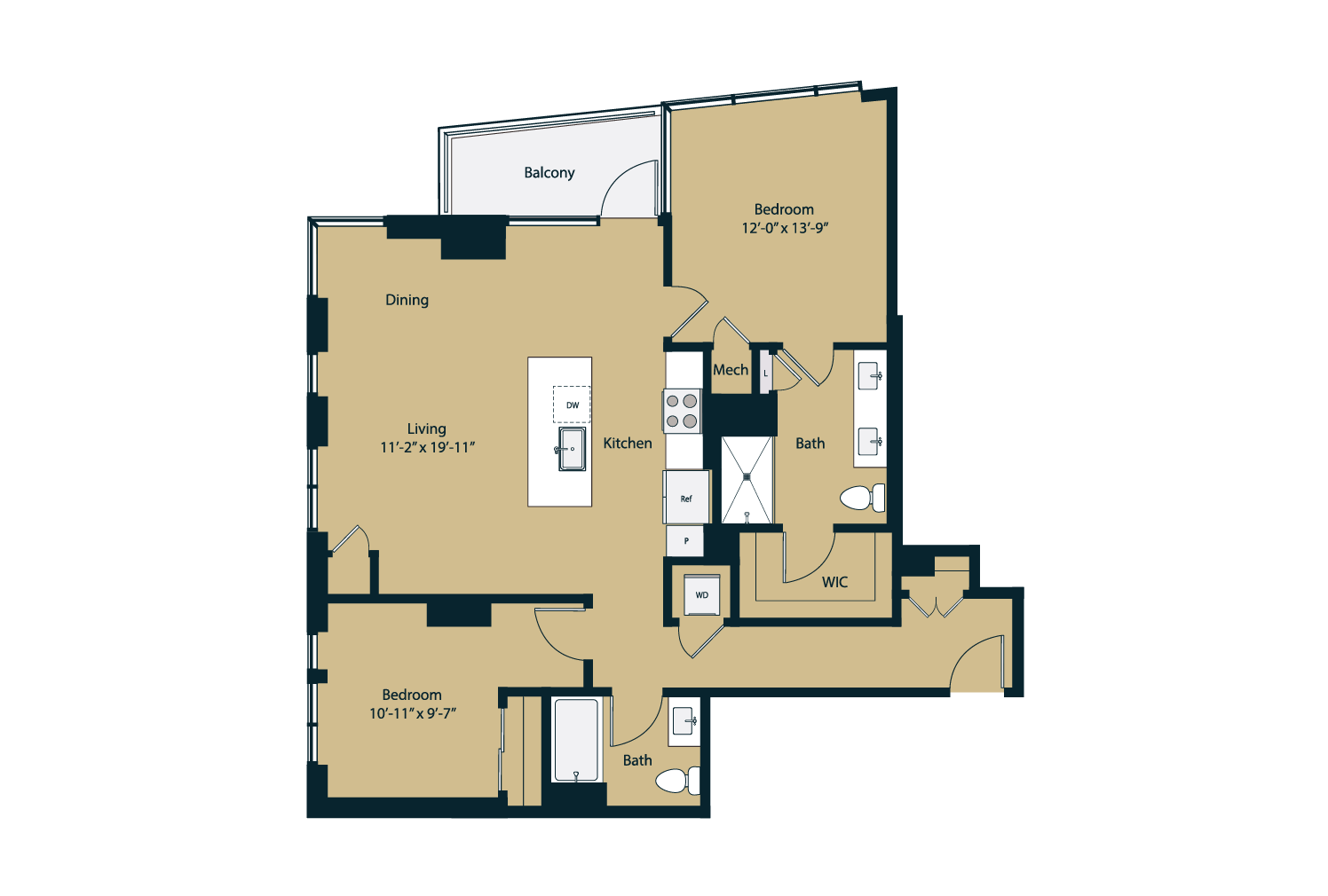 Floor plan layout diagram for B4